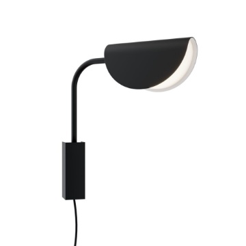 Immagine di Applique Per Comodino Con Cavo A Vista Mollis Nero Maytoni