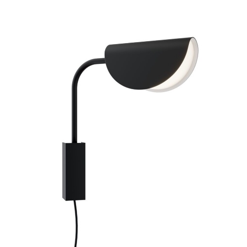 Immagine di Applique Per Comodino Con Cavo A Vista Mollis Nero Maytoni
