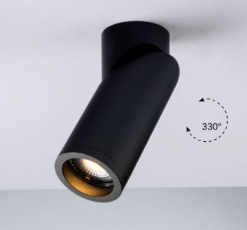 Immagine di Faretto Soffitto Cilindro Spot Orientabile 330° Led GU10