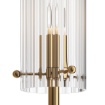 Immagine di Applique Ottone 2 Luci Bicchieri Vetro Rigato Maytoni