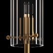 Immagine di Applique Ottone 2 Luci Bicchieri Vetro Rigato Maytoni