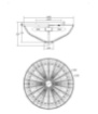 Immagine di Lampada Soffitto Classica 6 Luci Metallo Oro E Vetro Facet Maytoni