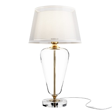 Immagine di Elegante Lume Salotto Classico Ottone Vetro Soffiato Paralume Verre Maytoni
