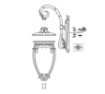 Immagine di Applique Lanterna Da Esterno Fleur Bronzo Antico IP44 Maytoni