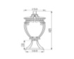 Immagine di Lampioncino Classico Basso 48cm Bronzo Fleur IP44 Maytoni