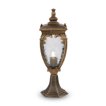 Immagine di Lampioncino Classico Basso 48cm Fleur Oro Nero IP44 Maytoni