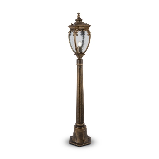 Immagine di Lampioncino Classico Oro Nero Con Vetro 1xE27 Fleur IP44 Maytoni
