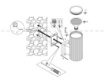 Immagine di Applique Cilindro Rigato Bianco IP54 Rando Maytoni 1xE27