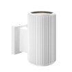 Immagine di Applique Cilindro Rigato Bianco IP54 Rando Maytoni 1xE27