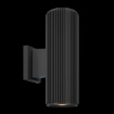 Immagine di Applique Cilindro Rigato Nero Per Esterni Rando Maytoni IP54 2xE27