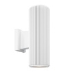 Immagine di Applique Esterna Cilindro Rigato Bianco Rando Maytoni 2xE27