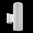 Immagine di Applique Esterna Cilindro Rigato Bianco Rando Maytoni 2xE27
