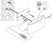 Immagine di Applique Esterna Nera Biemissione Led 3000k Strato IP54 Maytoni