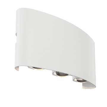 Immagine di Applique Stondata Bianca Esterno Led 3000k Strato Maytoni IP54