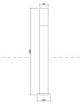 Immagine di Lampioncino Metallo Grigio 80 cm Willis IP54 Maytoni