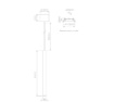 Immagine di Lampadario A Incasso Pendene Cilindro Atmos Slim Cromo Led 6w 45° Luce Regolabile Beneito