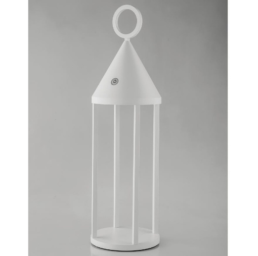 Immagine di Lanterna Da Esterno Giardino Bianca Portatile Led Touch IP54