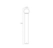 Immagine di Lampioncino Da Esterno 65cm Cilindro Sfera Led E27 Skittle Intec Light