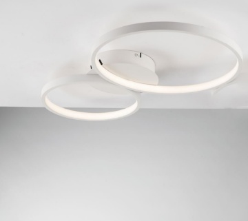 Immagine di Plafoniera 2 Cerchi Luminosi Led CCT 30w Kelvin Regolabile