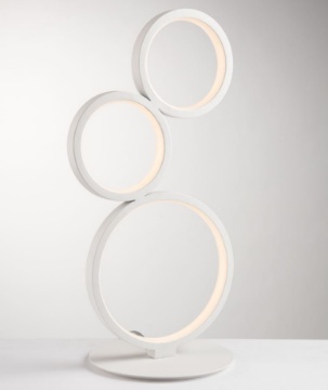 Immagine di Lampada Tavolo Moderna Cerchi Luminosi Luce Led CCT Regolabile