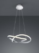 Immagine di Lampadario Design Moderno Course Nichel Led Dimmer 4000k Ø60 cm Trio Lighting