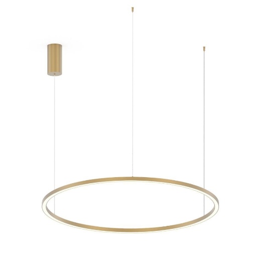 Immagine di Lampadario Grande Anello Oro 120cm Led CCT 60w Hoop Fan Europe