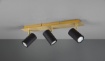 Immagine di Lampada Binario Oro Nero 3 Luci Cilindri Orientabili GU10 Marley Trio