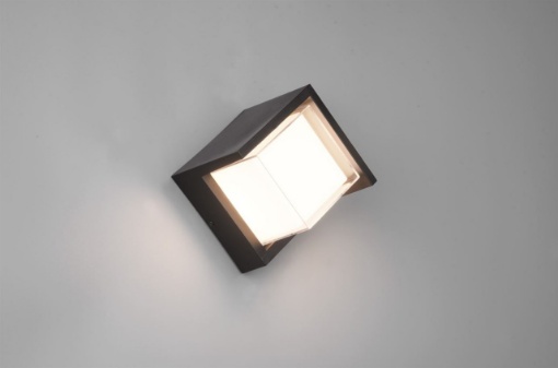 Immagine di Applique Cubo per Esterno IP54 Puno Nero e Bianco Trio Lighting