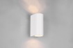 Immagine di Applique Cilindro Doppia Emissione GU10 Roya Alluminio Bianco IP44 Trio Lighting