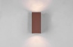 Immagine di Applique Parete Squadrata Doppia Emissione GU10 Roya Ruggine IP44 Trio Lighting