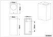 Immagine di Lampada Parete Squadrata Doppia Emissione GU10 Roya Bianco IP44 Trio Lighting