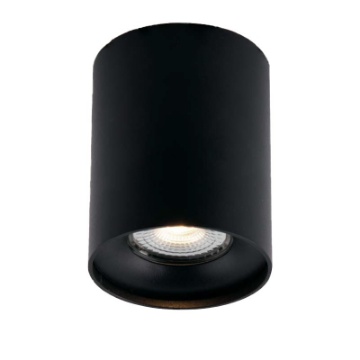 Immagine di Faretto Spot Da Soffitto Cilindro Nero GU10