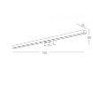 Immagine di Applique Da Specchio Led 13w Moderno Nero IP54