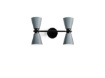Immagine di Applique Conetti Luce Sopra e Sotto Design Moderno Graal 4xG9 Grigio Miloox