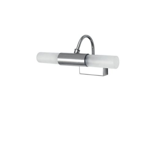 Applique Parete Per Specchio Bagno 2 Luci Cilindri Vetro IP23