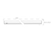 Immagine di Barra Sotto Pensile Cucina 87 Cm Led 12w Con Interruttore