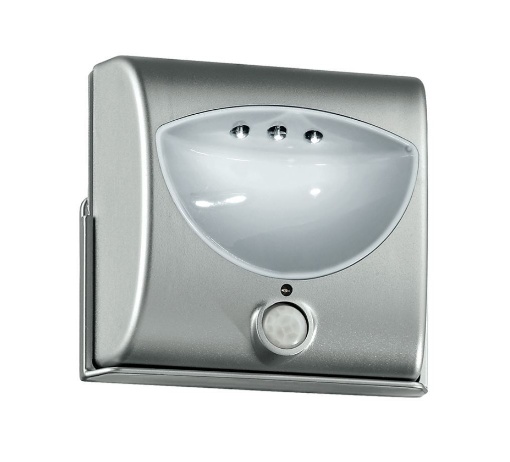 Immagine di Lampada Di Emergenza Led Parete Silver Con Sensore Di Movimento
