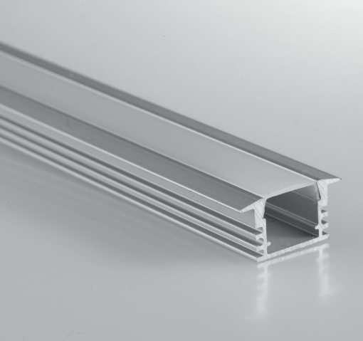 Immagine di Profilo In Alluminio Per Strip Led 1 mt Incasso Per Cartongesso