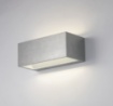 Immagine di Applique Esterno Rettangolare 22 cm Nichel Led CCT 18w Luce Sopra e Sotto