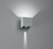 Immagine di Applique Cubo 10 cm Grigio IP54 Led CCT Angolo Luce Regolabile