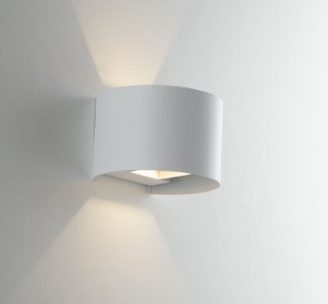 Immagine di Applique Led Biemissione Da Esterno Bianco Angolo Luce Regolabile