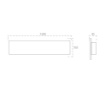 Immagine di Applique Esterno Biemissione Led 30 w Cemento 120 cm IP65