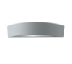 Immagine di Applique Esterna Curva Grigio Silver Biemissione 2xE14 IP44