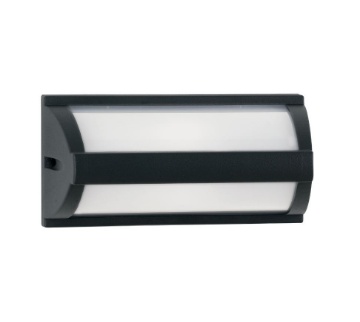 Immagine di Applique Per Esterni Alluminio Antracite Luce Sopra-Sotto IP54