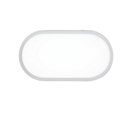 Immagine di Plafoniera Bianca Da Esterno 21 cm Ovale Led 15w CCT IP65