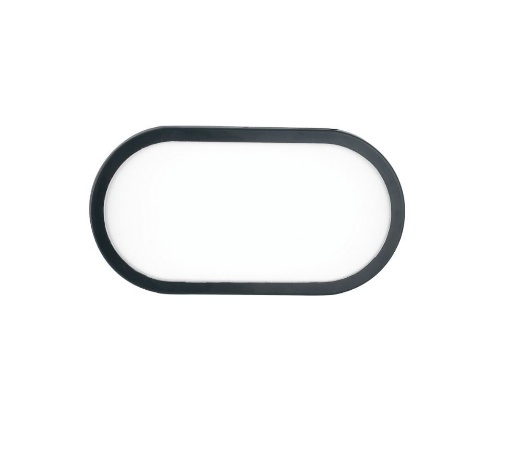 Immagine di Plafoniera Ovale Da Esterno Antracite Led CCT 15w 3000k 4000k