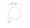 Immagine di Plafoniera Rotonda Da Esterno 17cm Bianca Led 15w 3000k-4000k