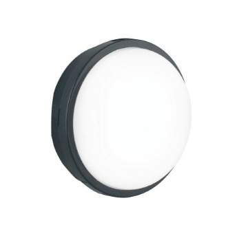 Immagine di Plafoniera Esterni Tonda 17cm Antracite Led 15w 3000k-4000k