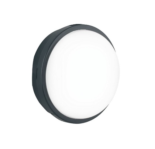 Immagine di Plafoniera Esterni Tonda 17cm Antracite Led 15w 3000k-4000k
