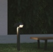 Immagine di Paletto Da Terra Led Per Esterno 2 Luci Orientabili Alluminio Antracite IP44